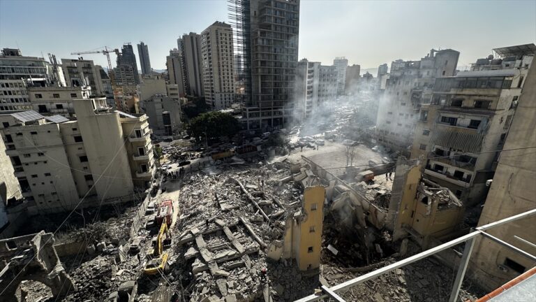 Israel bombs building in central Beirut, killing six people