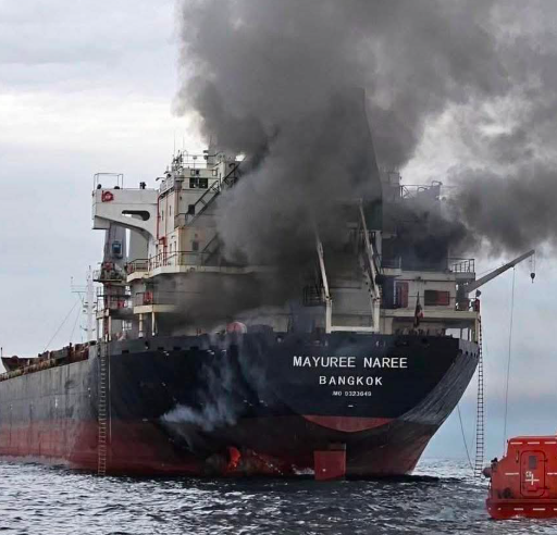 20 crew members rescued after 3 vessels attacked, including Thai cargo ship, near Strait of Hormuz