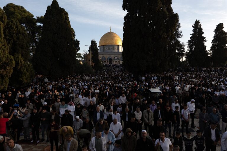 Muslims pray at Al-Aqsa Mosque to mark first day of Eid al-Adha