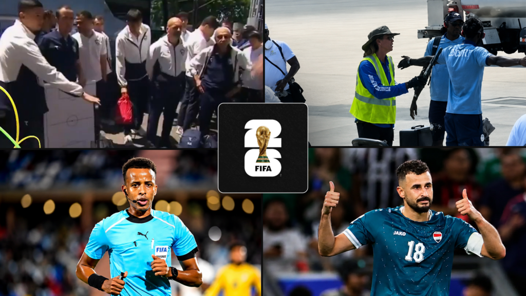 Top left to right: Uzbekistan team and Senegal player. Bottom left to right: Omar Artan and Aymen Hussein [Images: Anadolu Agency]