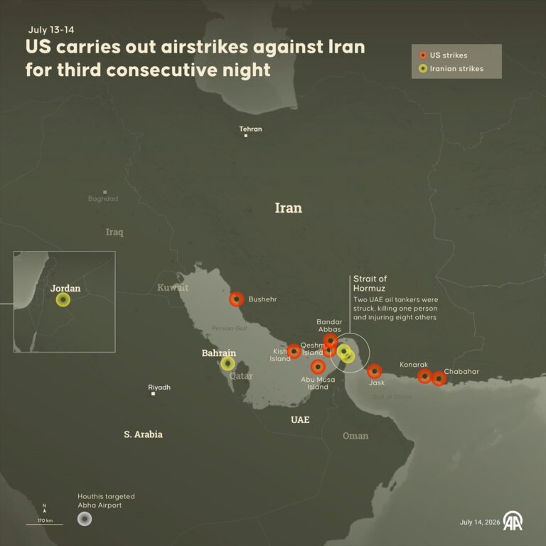 US airstrikes hit locations in Iran’s southwestern provinces: Officials