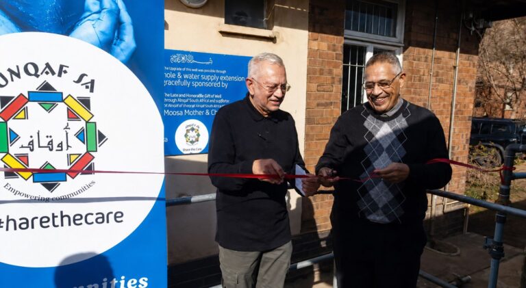Awqaf SA helps safeguard patient care with emergency water project at Rahima Moosa Hospital