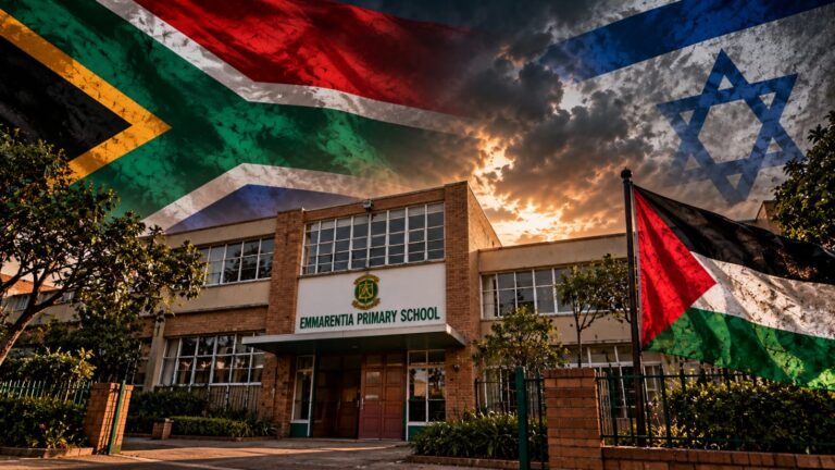 An Israeli flag sparks fury at a Johannesburg school while Gaza’s classrooms lie in ruins